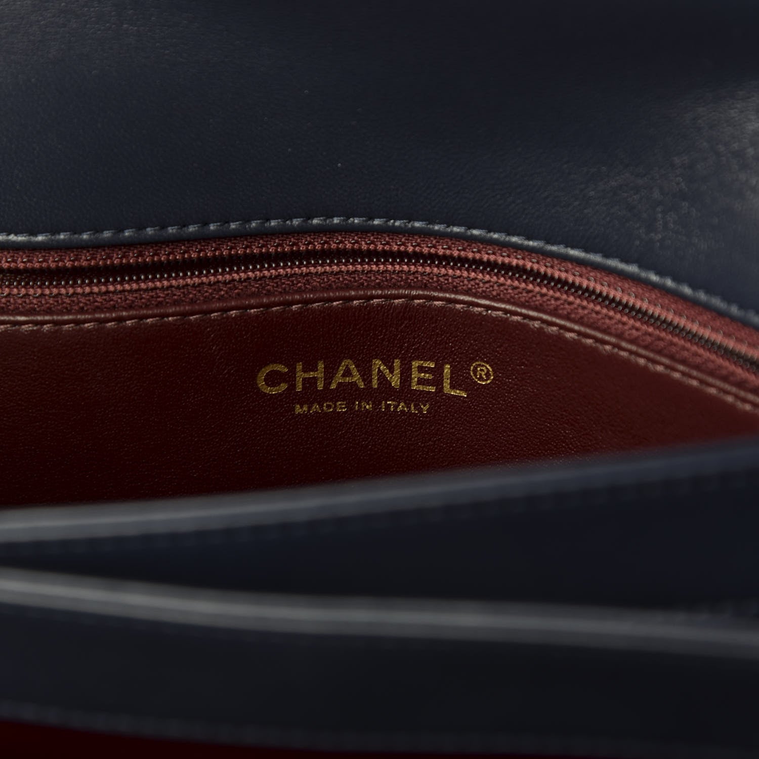 Chanel Lambskin Quilted Medium Trendy CC Flap Dual Handle Bag Navy Blue 8 of 10