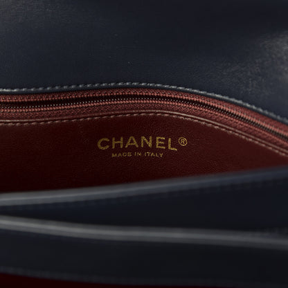Chanel Lambskin Quilted Medium Trendy CC Flap Dual Handle Bag Navy Blue 8 of 10