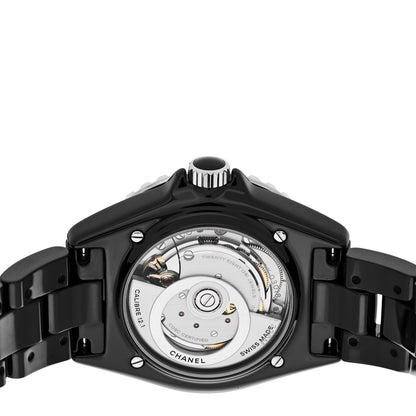 Chanel Stainless Steel Ceramic 38mm J12 Automatic Watch Black 4 of 5