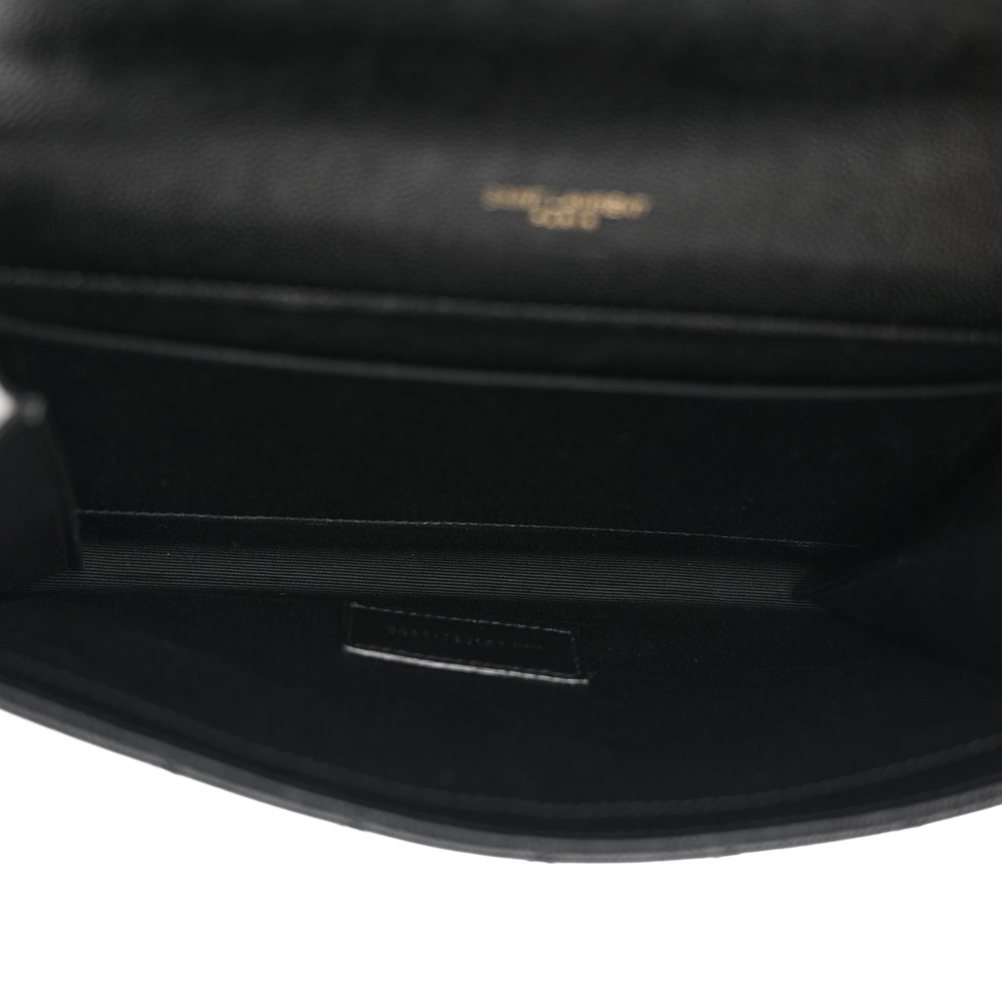 Grain De Poudre Textured Mixed Matelasse Triquilt Monogram Clutch Black