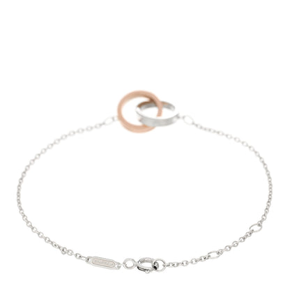 Tiffany Sterling Silver Rubedo 1837 Interlocking Bracelet 2 of 3