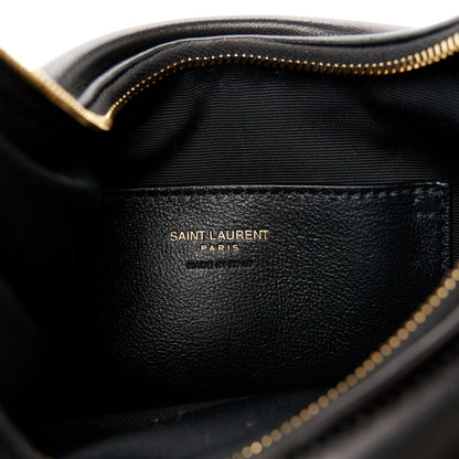 Saint Laurent Plunged Lambskin Calypso Mini Hobo Black 6 of 10