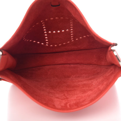 Hermes Taurillon Clemence Evelyne III PM Rouge Pivoine 5 of 9
