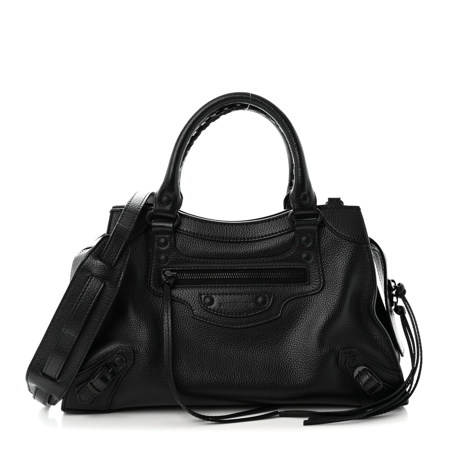 Grained Calfskin Neo Classic Black Hardware S City Black