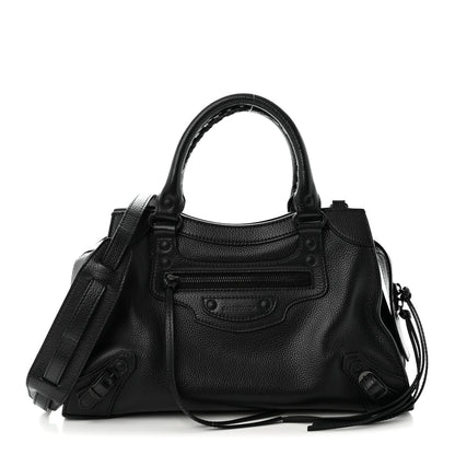 Balenciaga Grained Calfskin Neo Classic Black Hardware S City Black 1 of 10