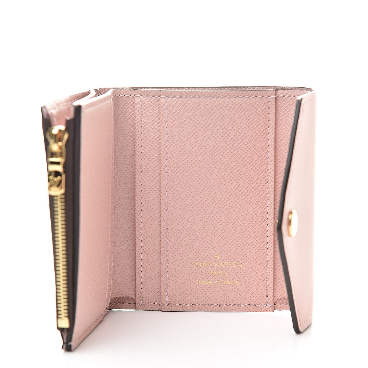 Damier Ebene Zoe Wallet Rose Ballerine