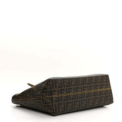 Fendi Zucca Spalmati Medium Roll Tote Tobacco Yellow 4 of 11