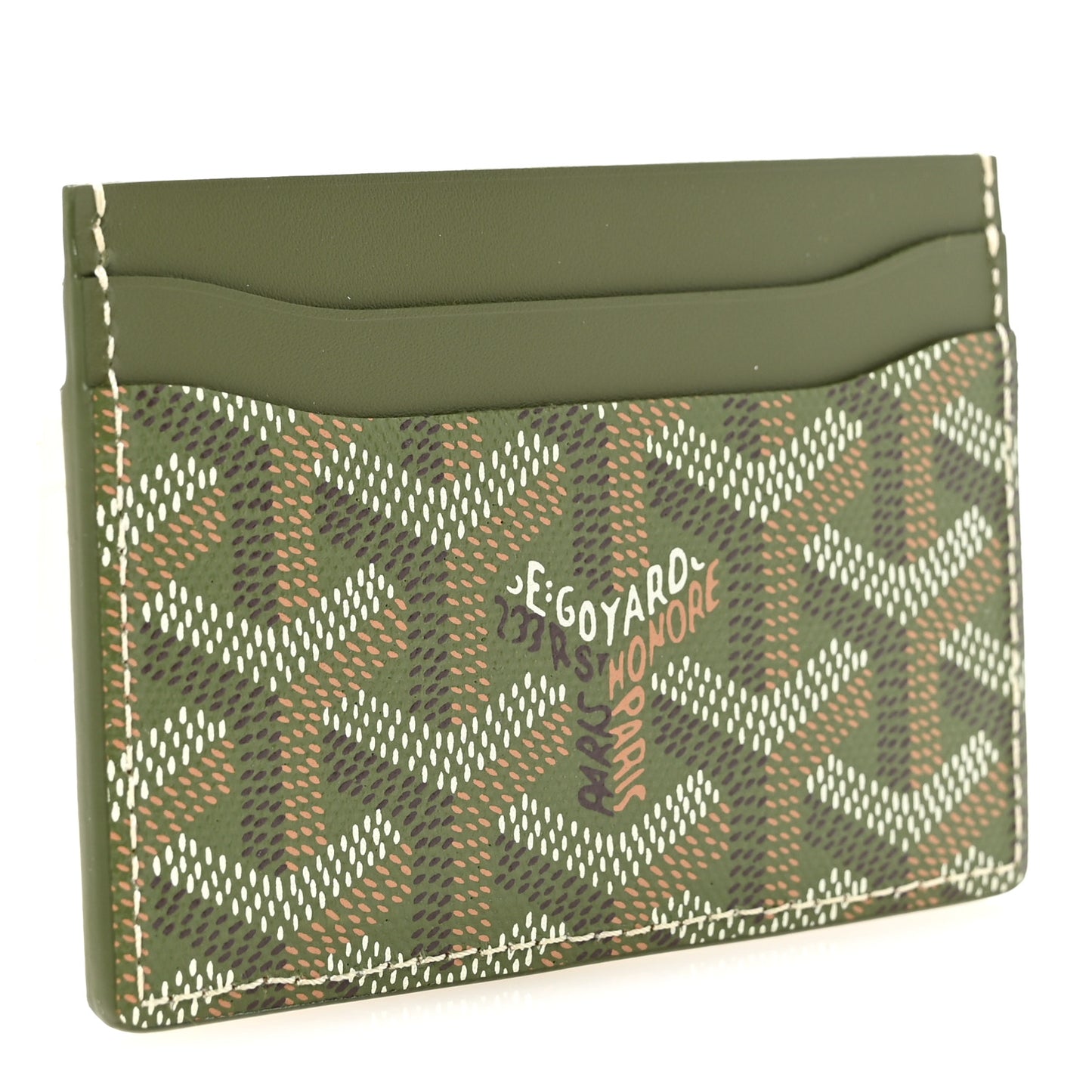 Goyardine Saint Sulpice Card Holder Khaki