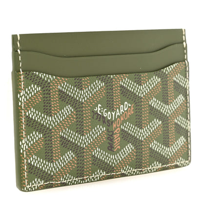 Goyard Goyardine Saint Sulpice Card Holder Khaki 3 of 7