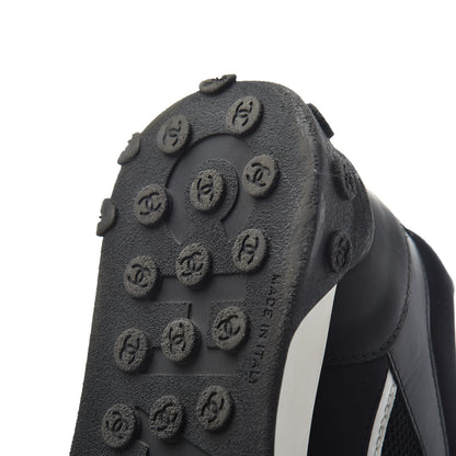 Chanel Calfskin Mesh Lycra Sneakers 39 Black 17 of 22