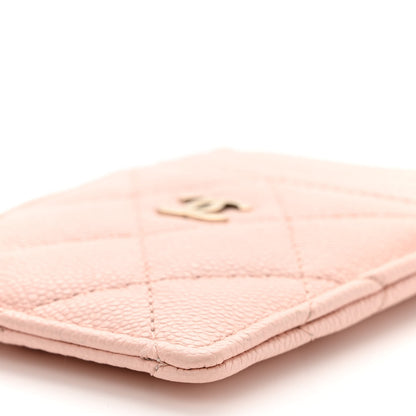 Chanel Caviar Quilted Card Holder Light Pink 10 of 11
