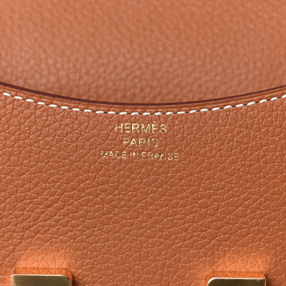 Hermes Evercolor Constance Slim Wallet Gold 6 of 7