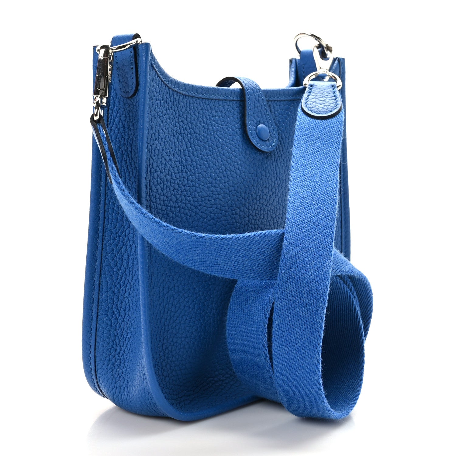 Hermes Taurillon Clemence Evelyne TPM Bleu France 3 of 10