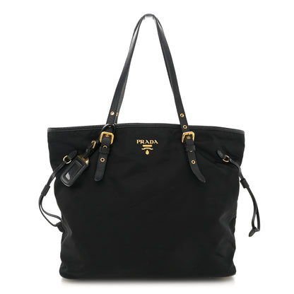 Prada Tessuto Nylon Saffiano Tote Black 1 of 17