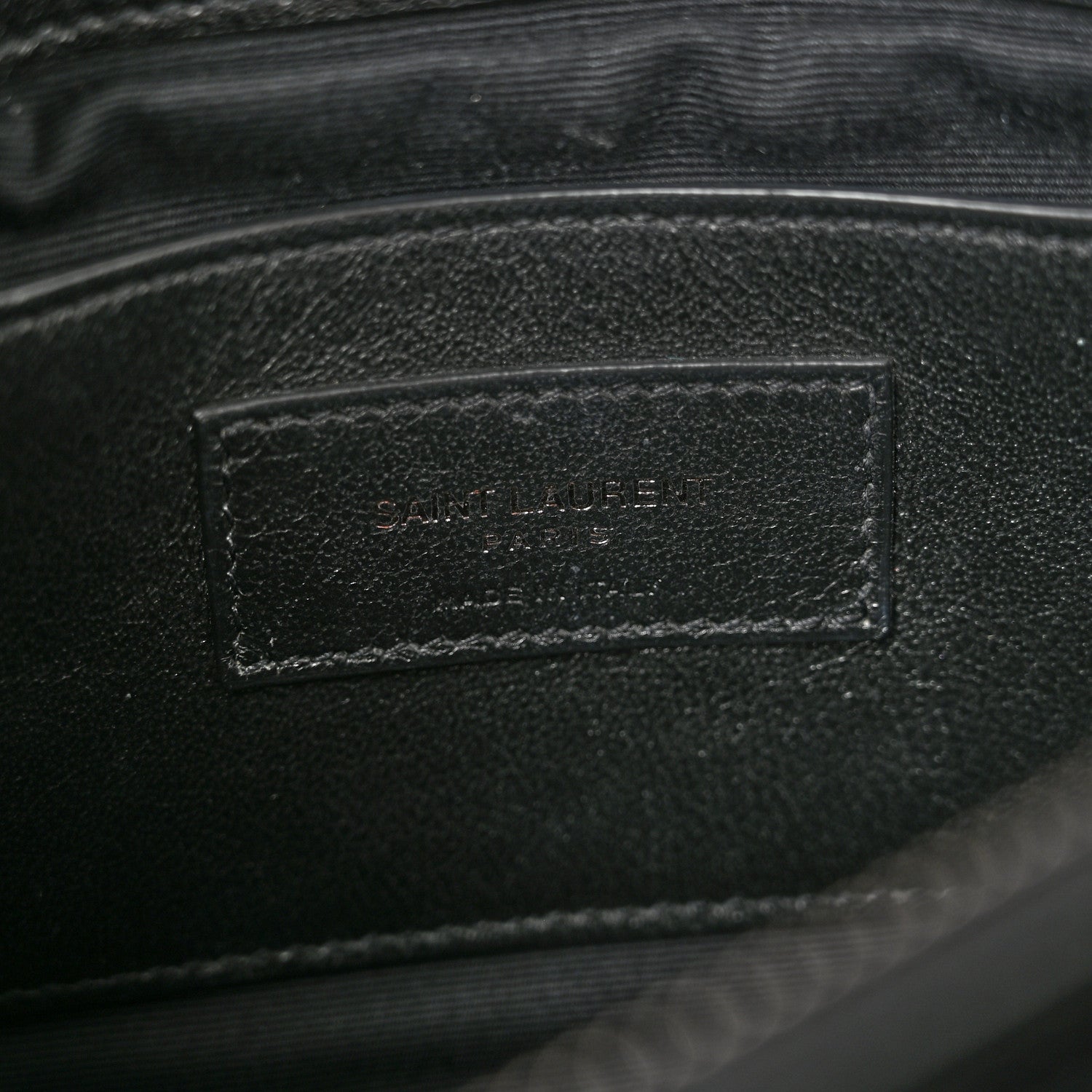 Saint Laurent Sheepskin Matelasse Chevron Monogram Medium College Bag Black 6 of 13