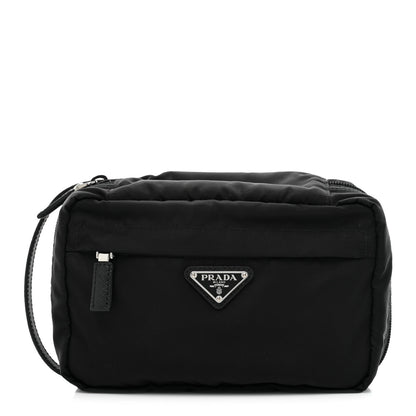 Prada Nylon Vela Saffiano Pouch Black 1 of 11