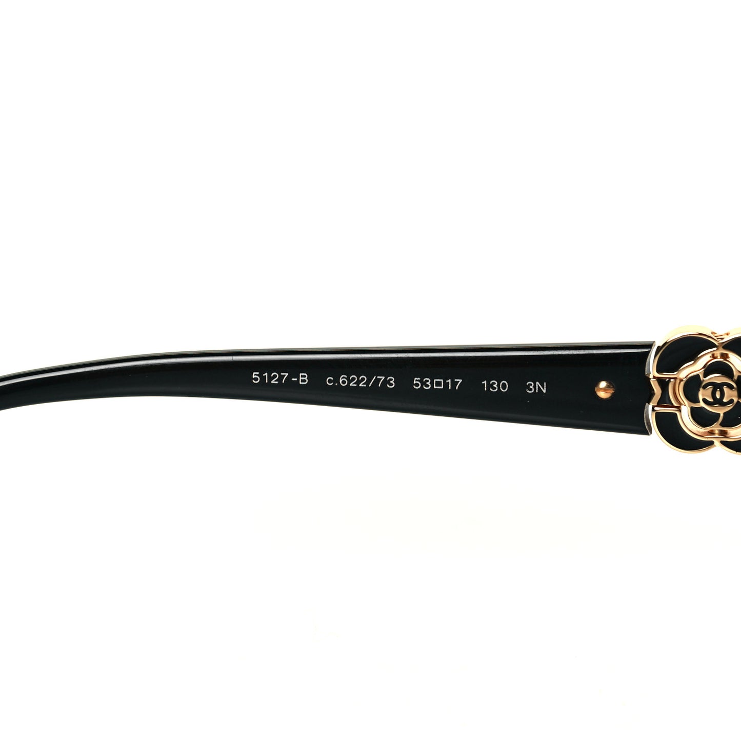 Crystal Camellia CC Sunglasses 5127-B Black