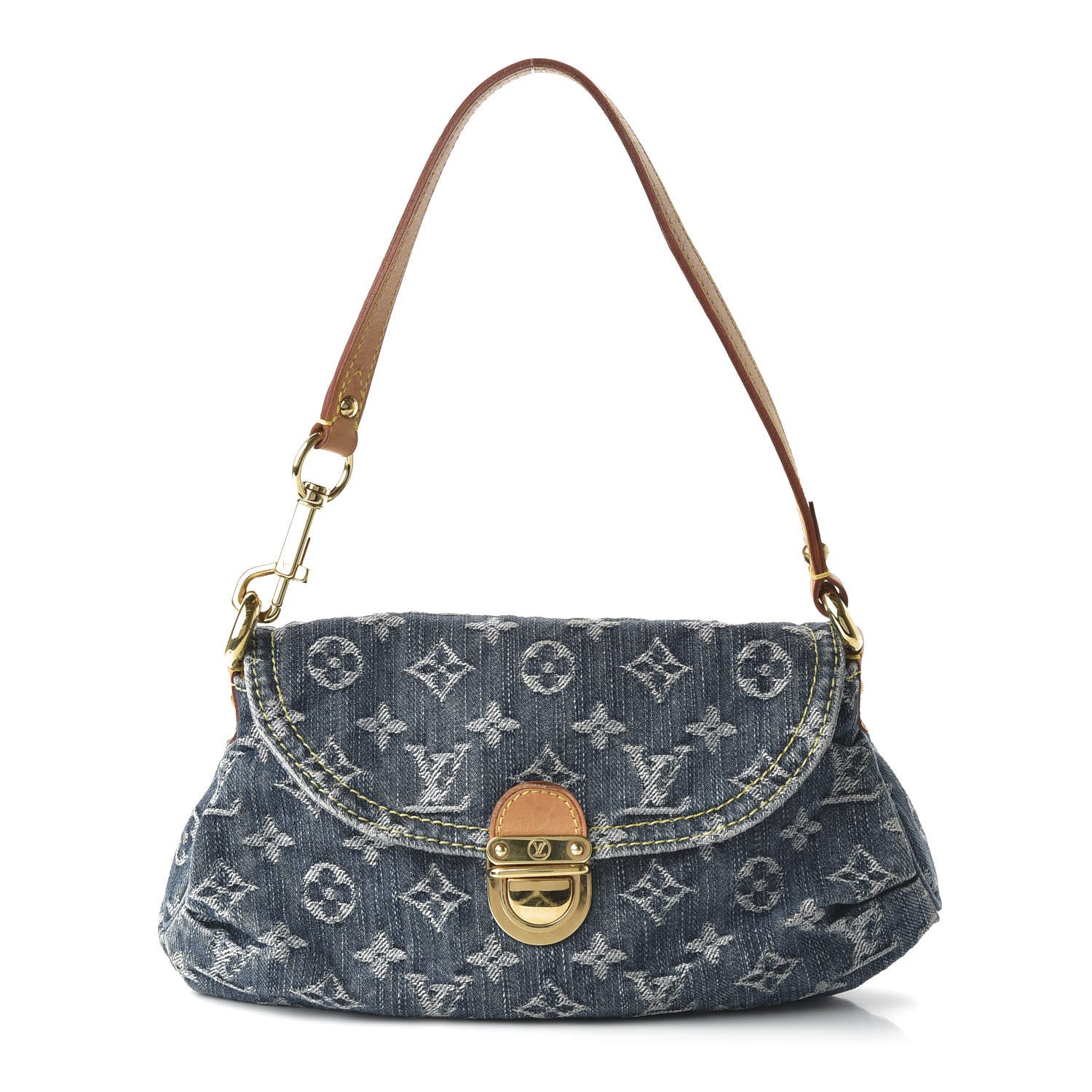 Louis Vuitton Monogram Denim Mini Pleaty Blue 1 of 9