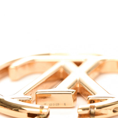 Louis Vuitton Metal Louise Hoop Earrings Gold 4 of 7