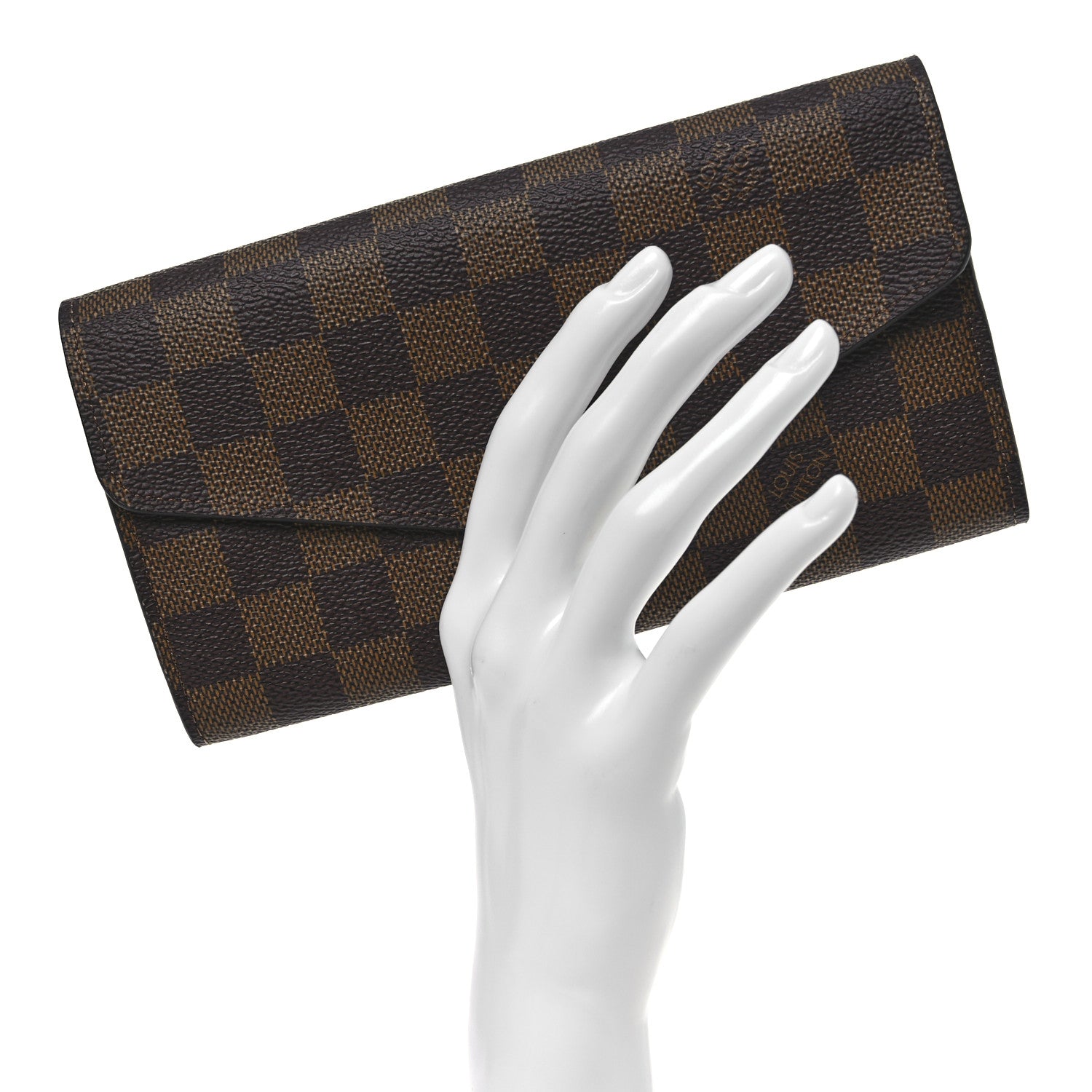 Louis Vuitton Damier Ebene Sarah Wallet NM 2 of 6