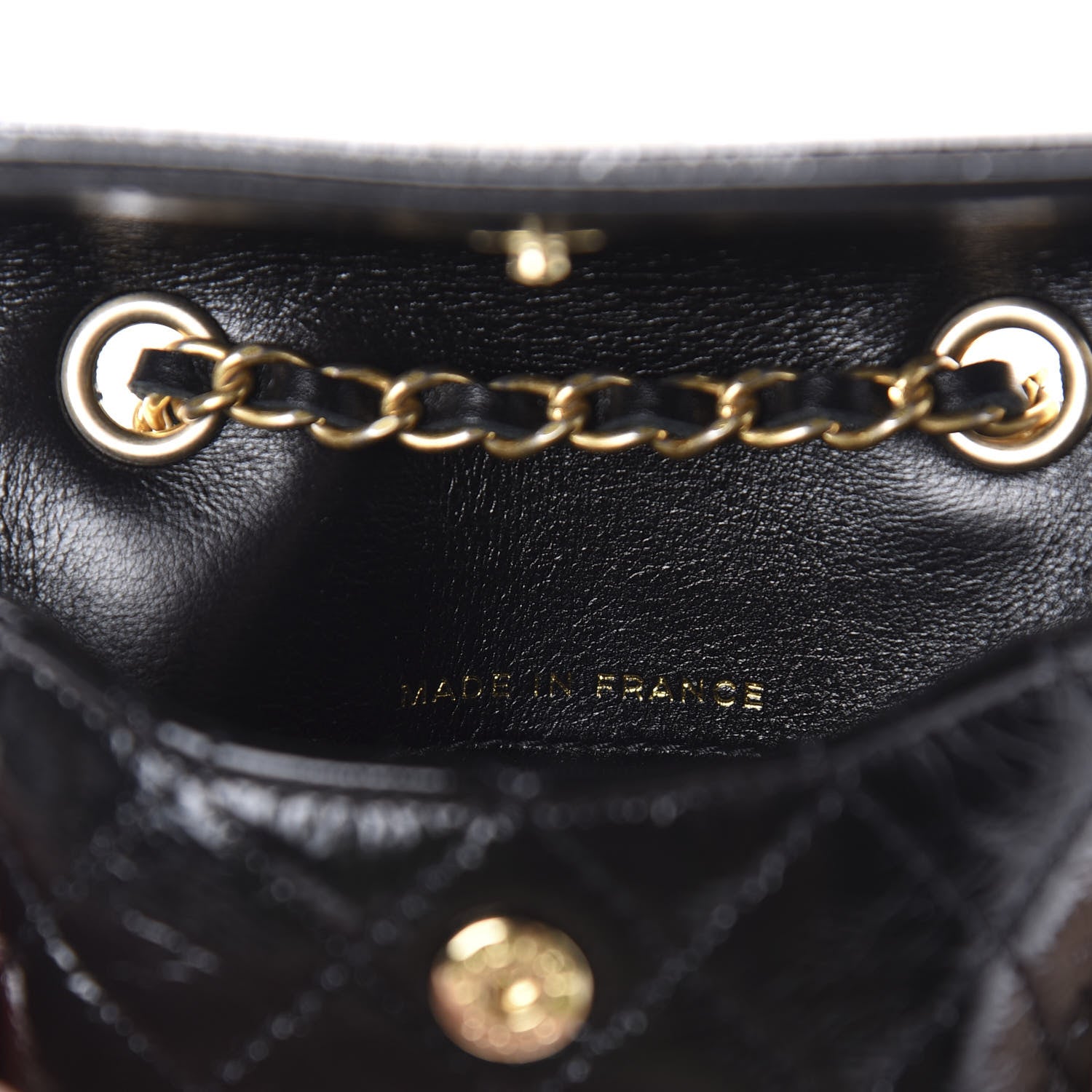 Chanel Shiny Aged Calfskin Quilted Waist Belt Bag Black 10 of 12