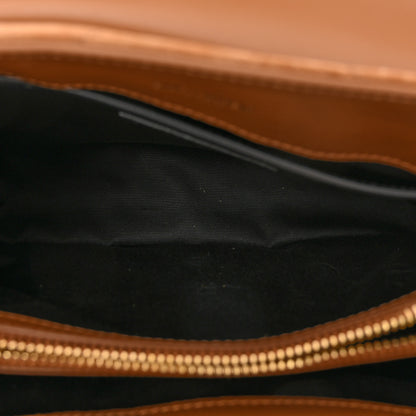 Saint Laurent Suede Calfskin Y Quilted Monogram Small Loulou Chain Satchel Cinnamon 5 of 9