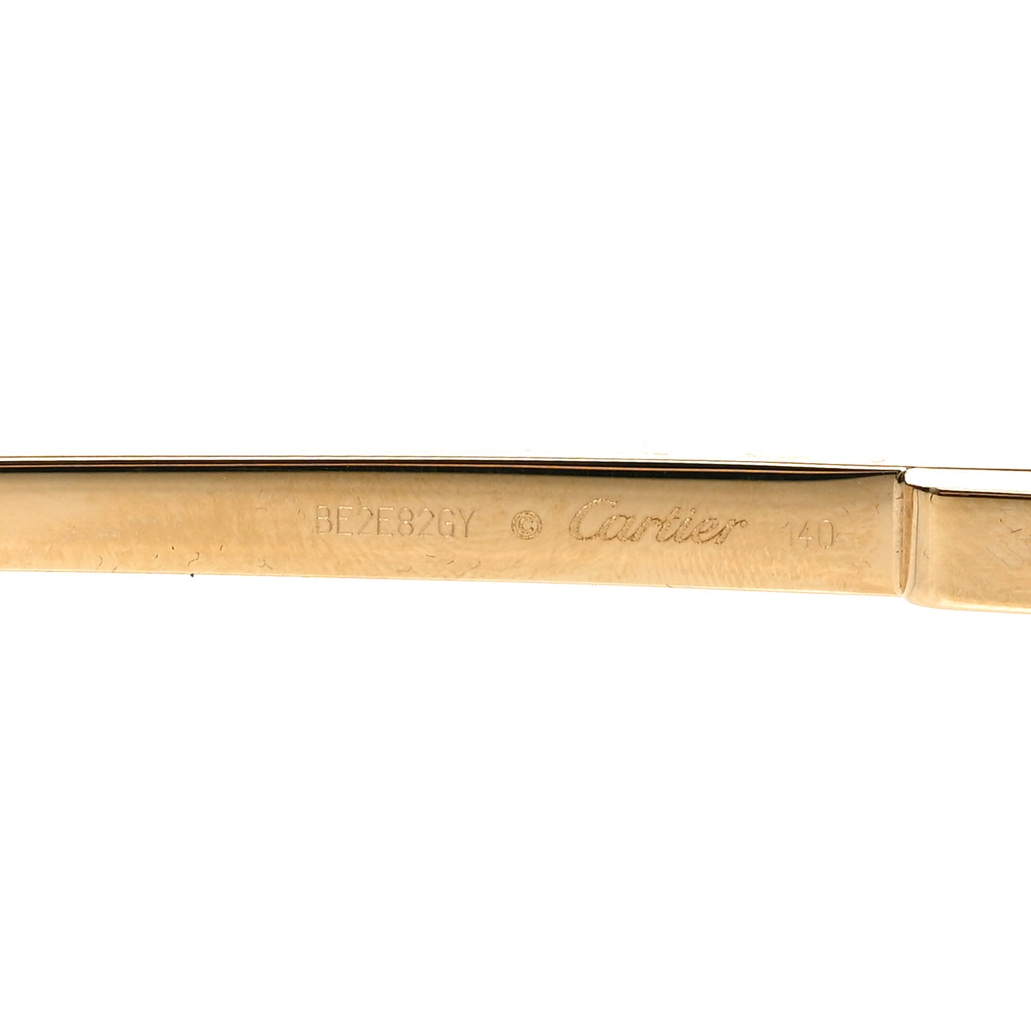 Santos de Cartier Sunglasses Havana Gold Grey