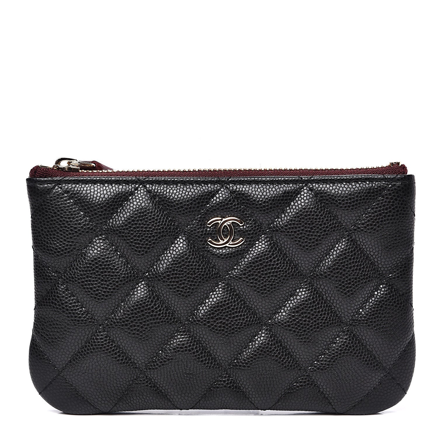 Chanel Caviar Quilted Small Cosmetic Case Black 1 of 6