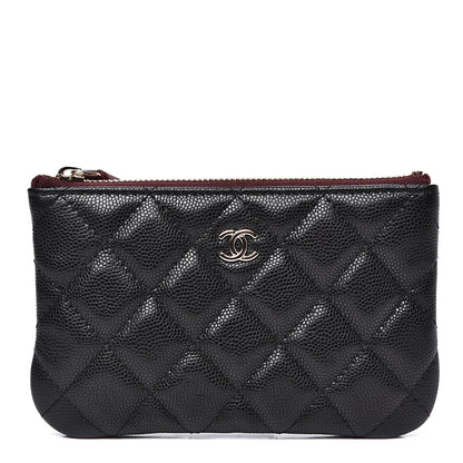 Chanel Caviar Quilted Small Cosmetic Case Black 1 of 6