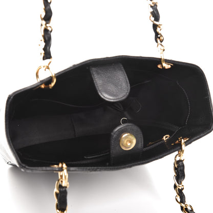 Chanel Caviar Quilted Petit Shopping Tote PST Black 5 of 13