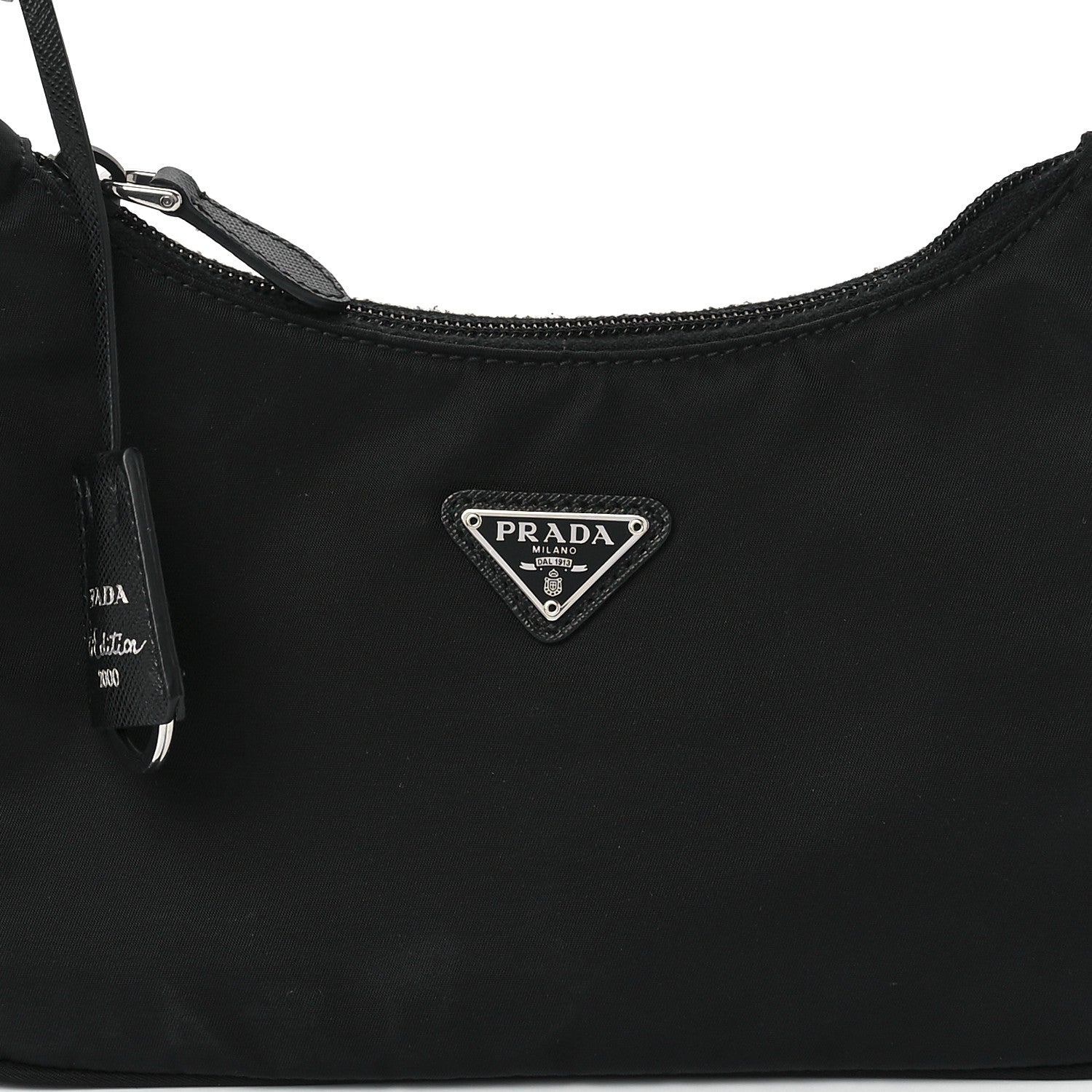 Prada Tessuto Nylon Mini Re-Edition 2000 Bag Black 10 of 13