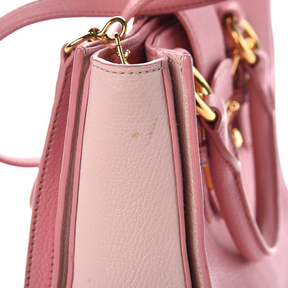 Miu Miu Goatskin Madras Shopping Tote Rosa Gemma 9 of 18