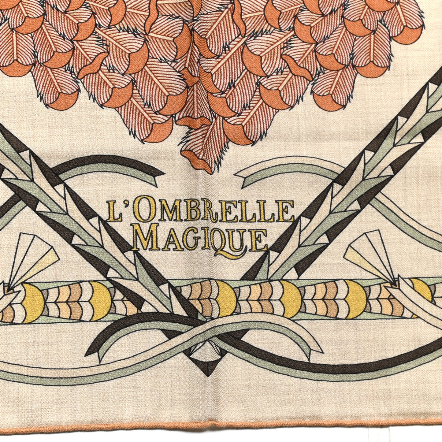 Cashmere Silk L'Ombrelle Magique Shawl 140 Naturel Vert D'Eau