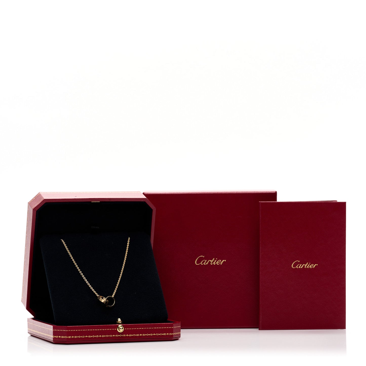 18K Yellow Gold Interlocking LOVE Necklace