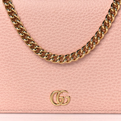 Gucci Dollar Calfskin Mini GG Marmont Chain Wallet Perfect Pink 7 of 10