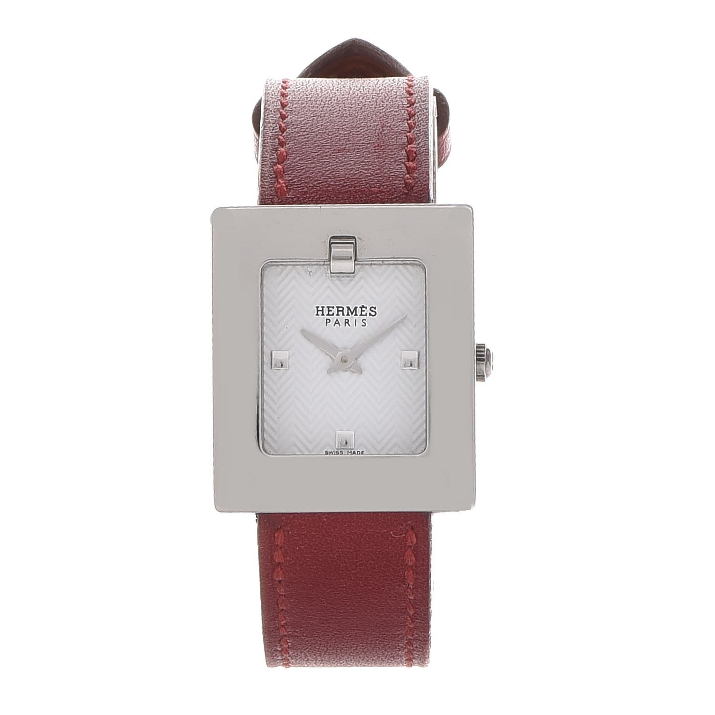 Stainless Steel Chamonix 22mm Belt Quartz Watch Rouge H