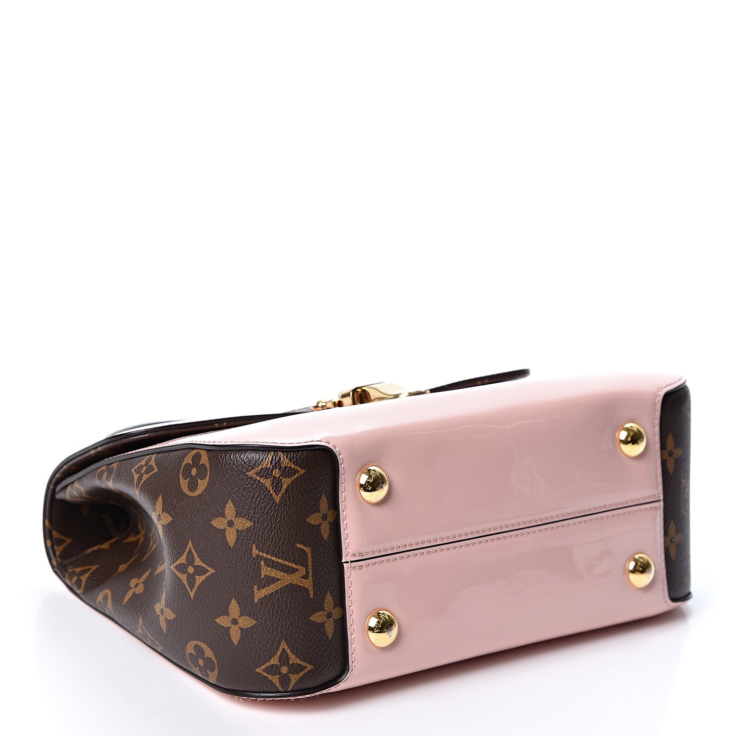 Louis Vuitton Patent Calfskin Monogram Cherrywood PM Rose Ballerine 3 of 11