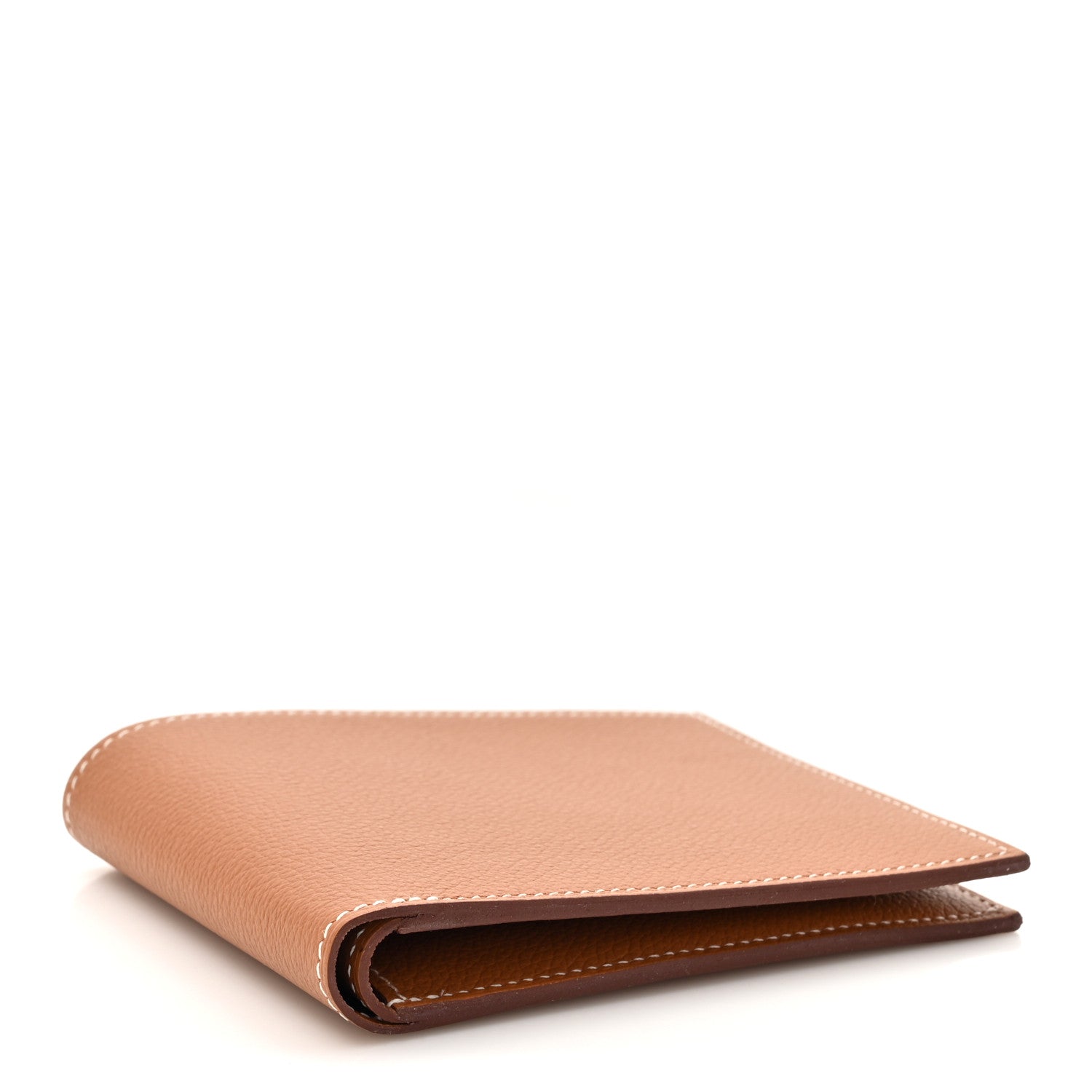 Hermes Evercolor Citizen Twill Compact Wallet Gold Bleu De France Bleu Saphir 4 of 9