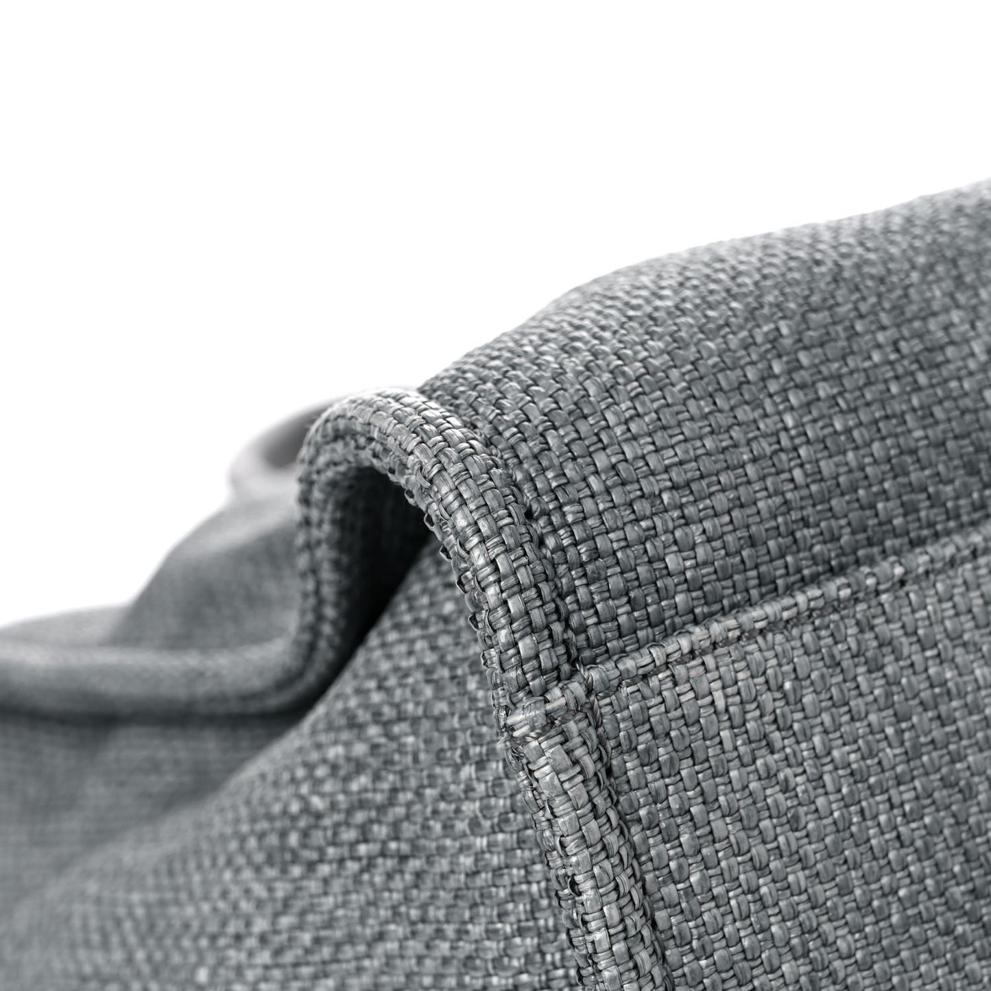Woven Straw Raffia Medium Deauville Tote Grey