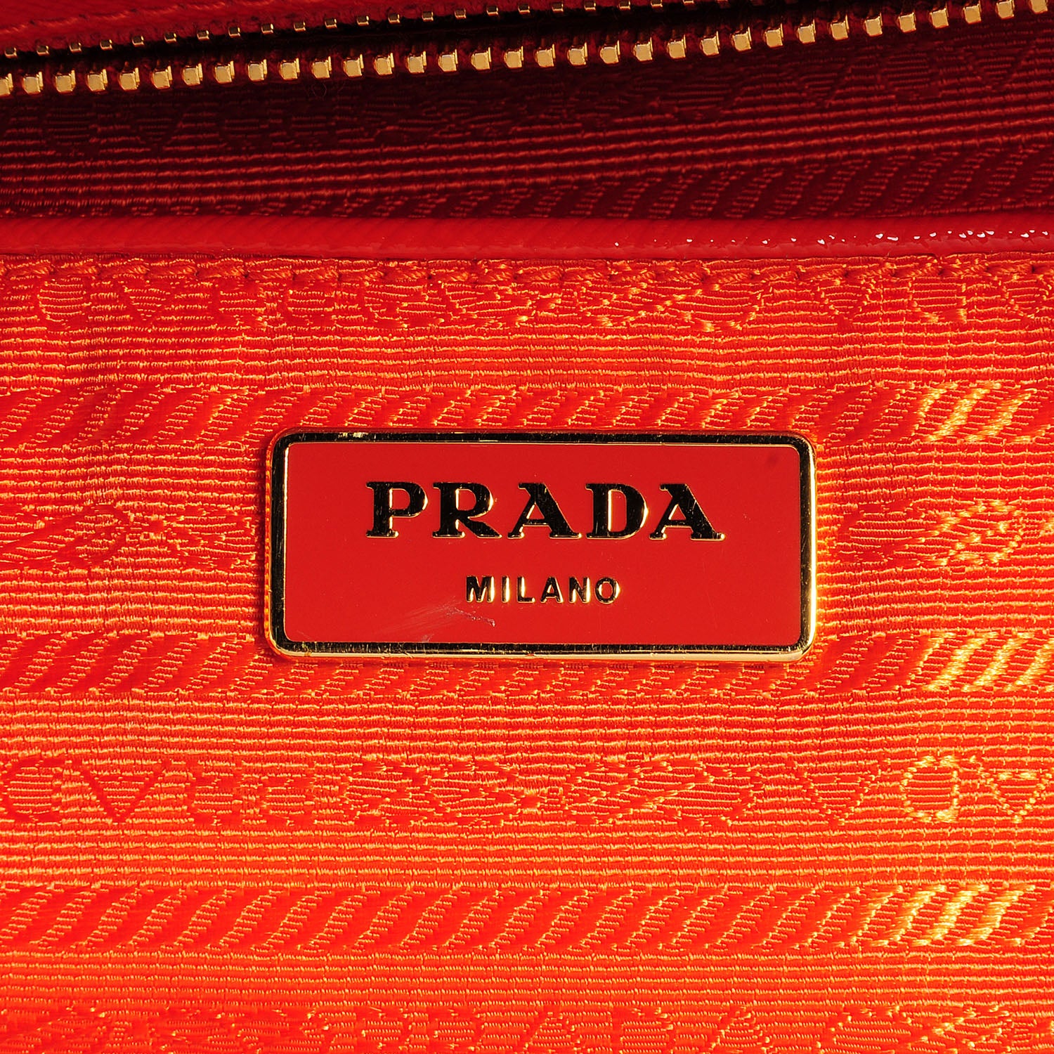 Prada Saffiano Vernice Shopping Tote Arancio 6 of 12