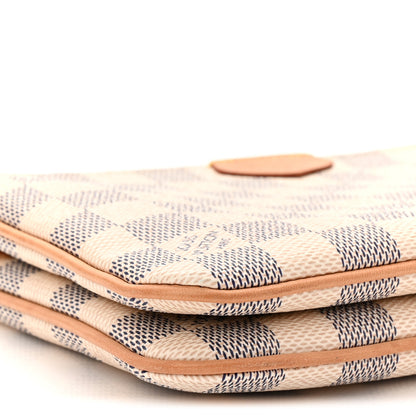 Louis Vuitton Damier Azur Double Zip Pochette 9 of 10