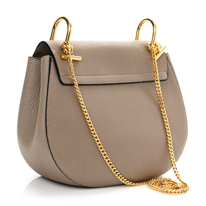 Chloe Grained Lambskin Mini Drew Shoulder Bag Motty Grey 3 of 9