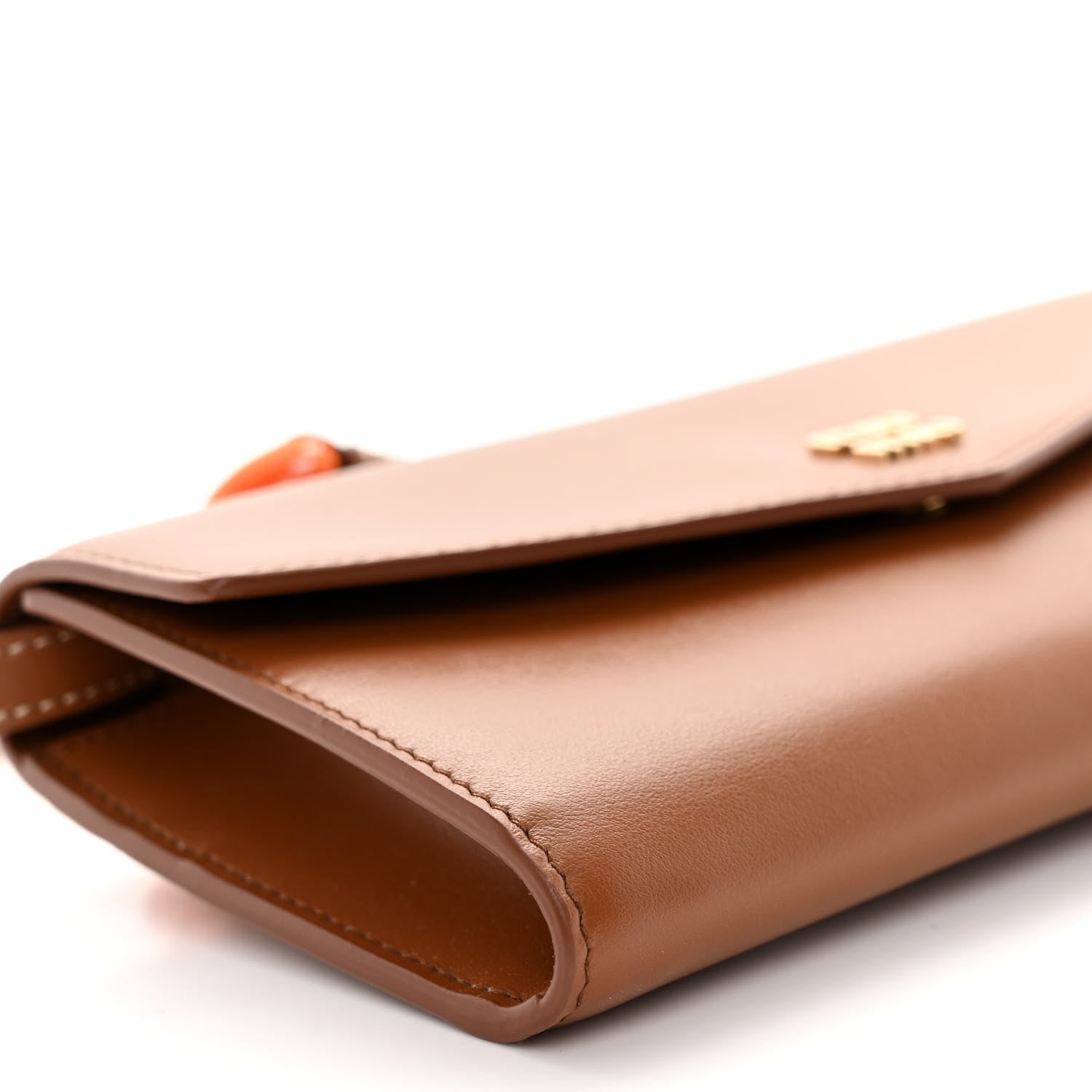 Miu Miu Nappa Wallet On Strap Cognac Orange 8 of 9