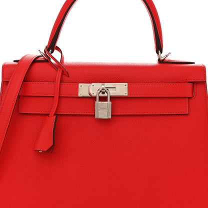 Hermes Epsom Kelly Sellier 28 Rouge de Coeur 8 of 12