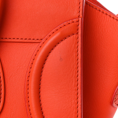 Celine Smooth Calfskin Mini Luggage Orange 16 of 23