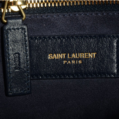 Saint Laurent Leather Large Sac de Jour Carryall Navy Blue 6 of 9