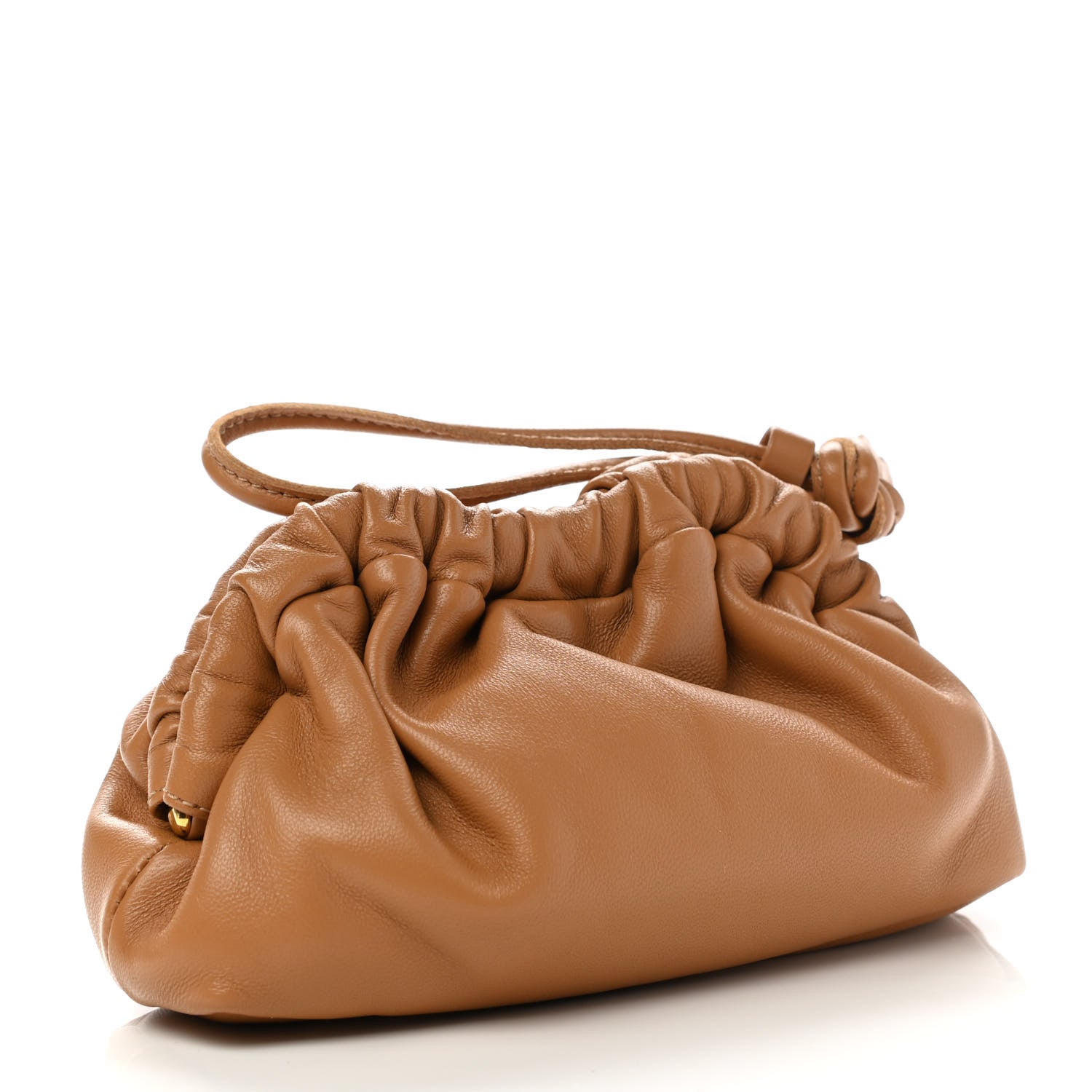 Mansur Gavriel Lambskin Mini Cloud Wristlet Caramel 3 of 8