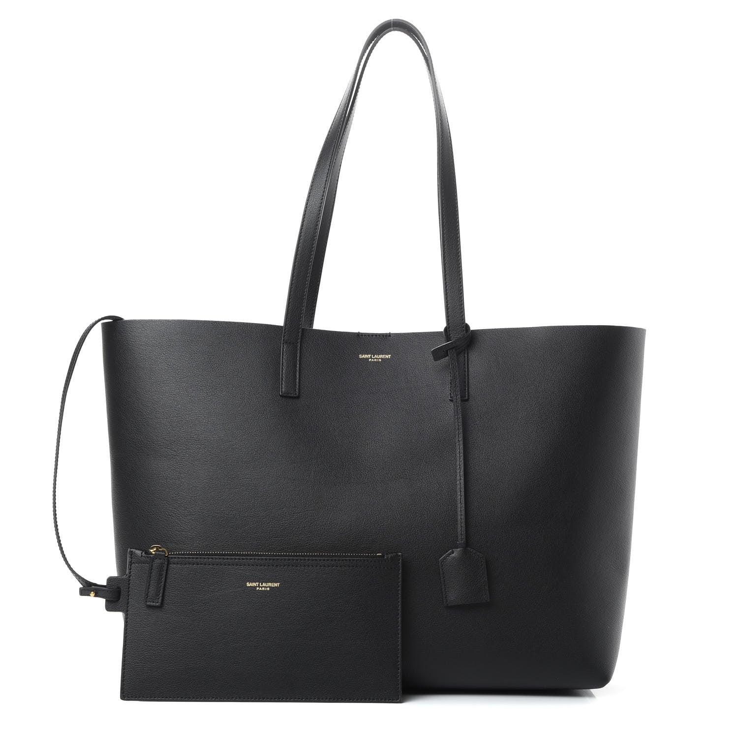 Saint Laurent Calfskin Large Shopping Tote Black 1 of 12