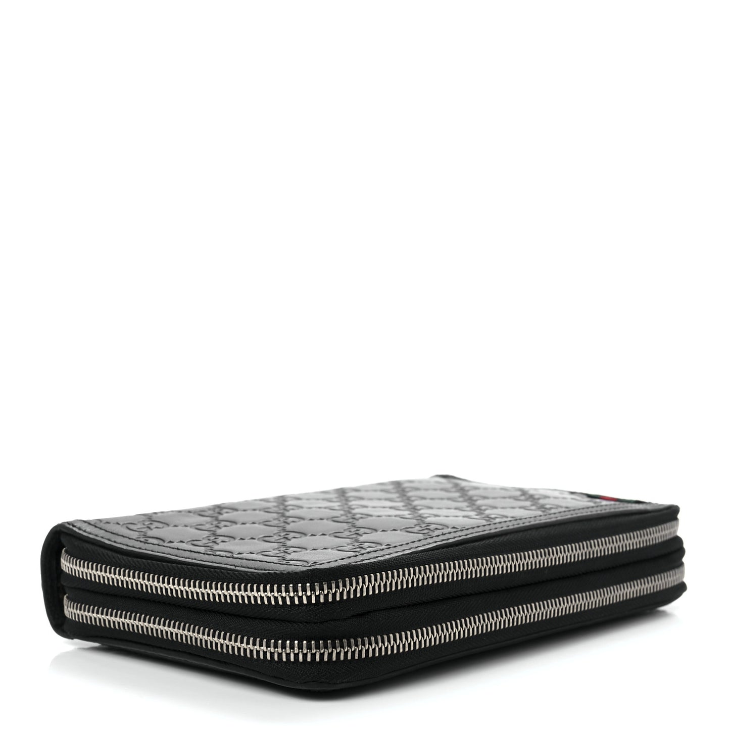 Guccissima Signature Travel Document Case Black