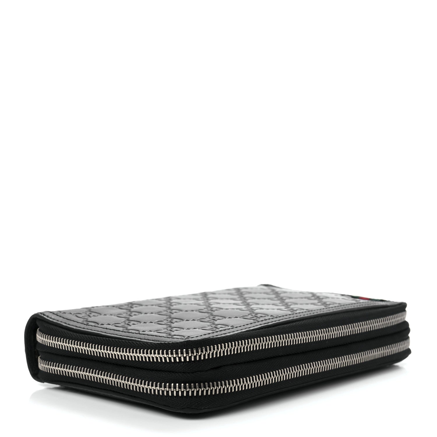 Gucci Guccissima Signature Travel Document Case Black 3 of 12